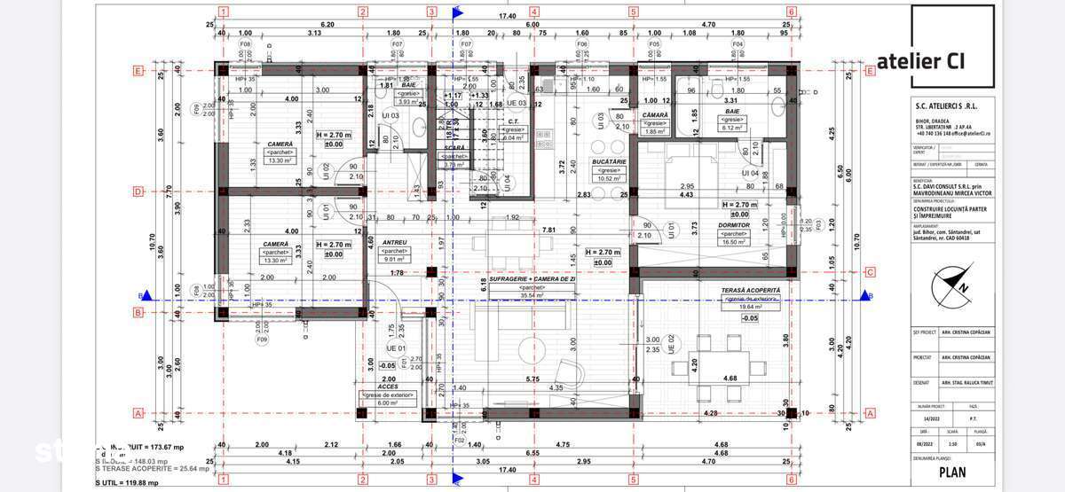 Casa din cărămidă in constructie predare in roșu + țiglă in Santandrei - Imagine principală: 2/15