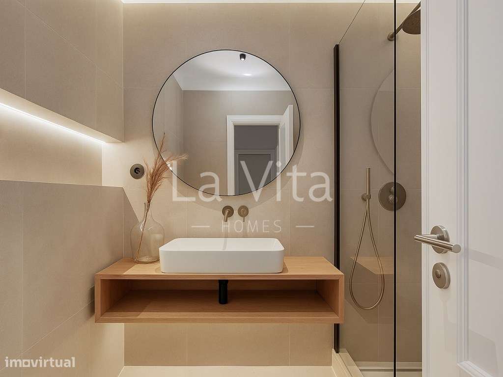 Apartamento T3, totalmente remodelado, no Bairro do Rosário em Casc...-18