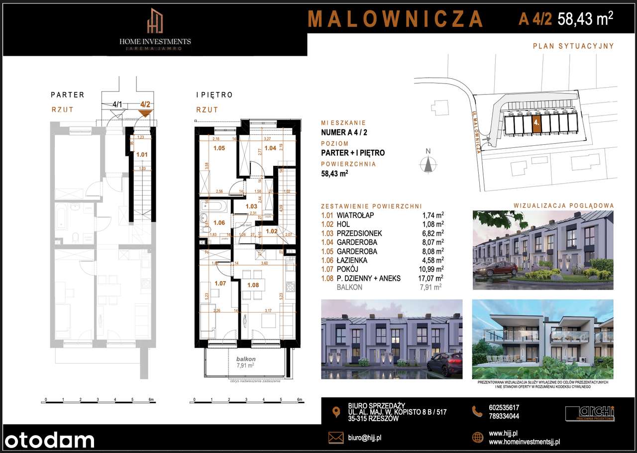 MIESZKANIE A4/2 NA PIĘTRZE | BALKON | PODDASZE GRATIS - Pełny obrazek: 5/10