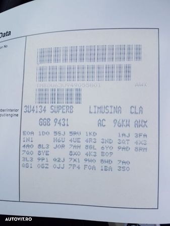 Cutie Viteze Manuala in 5 Trepte Cod GGB 1.9TDI 131CP AWX VW Passat B5.5 2001 - 2005 - 1