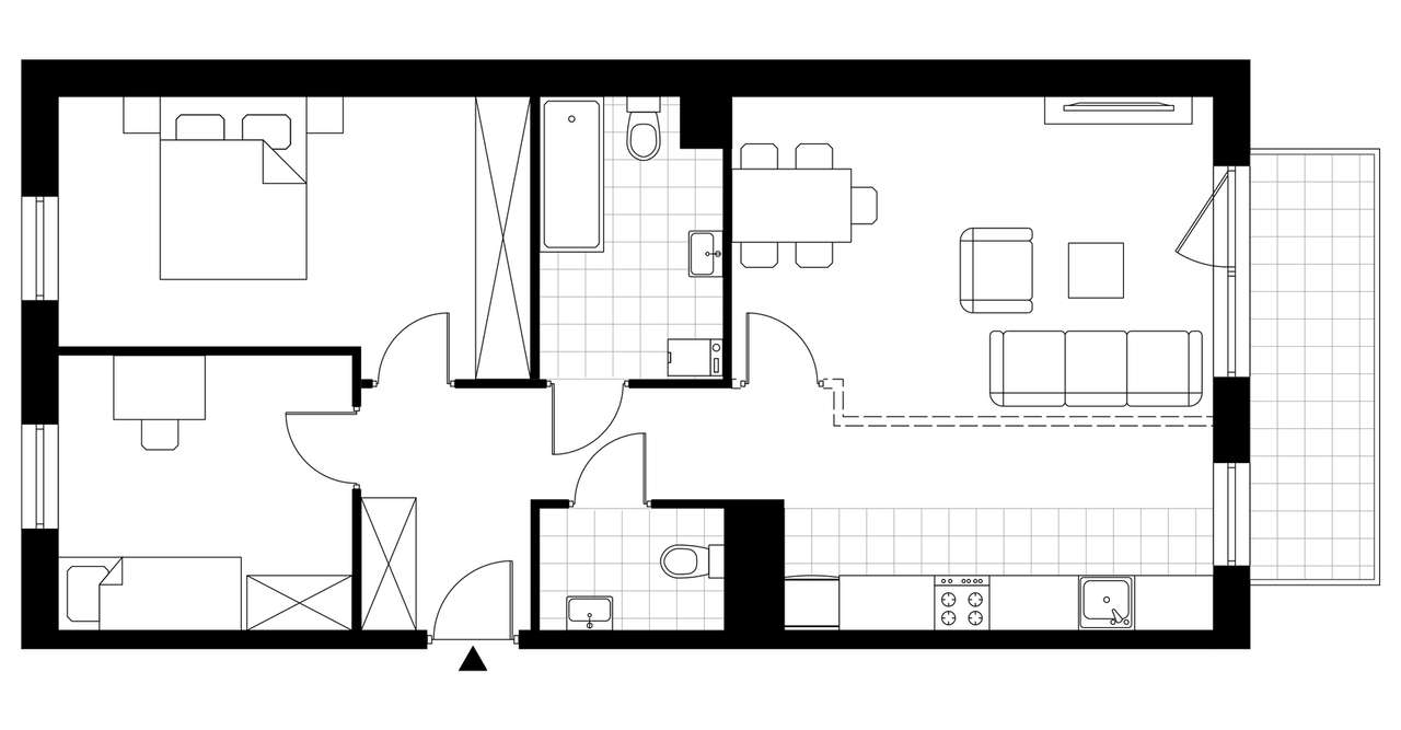 3-pokojowe mieszkanie 69m2 + balkon Bez Prowizji - Pełny obrazek: 3/8