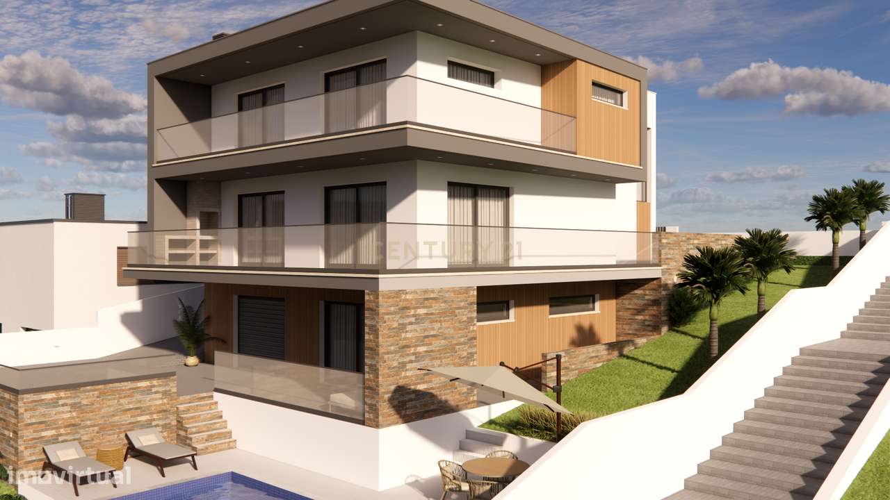 LOTE 481m2 C/ PROJECTO APROVADO PARA MORADIA ISOLADA UNIFAMILIAR COM P - Grande imagem: 4/16