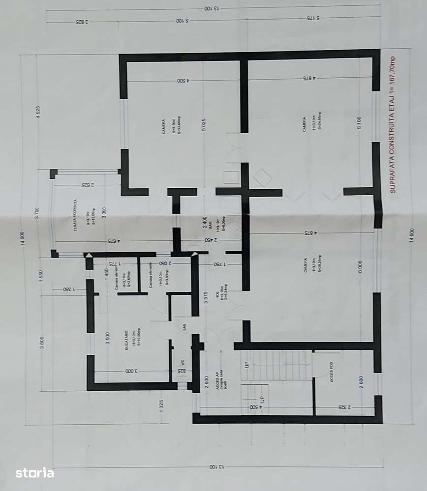 De închiriat – Casă 300 mp în Centru, ideală pt birouri, clinică sau g - Imagine principală: 5/7