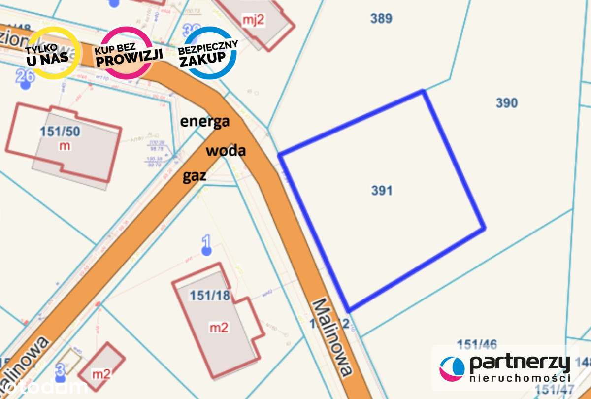 Działka budowlana w Gowinie - Pełny obrazek: 4/10