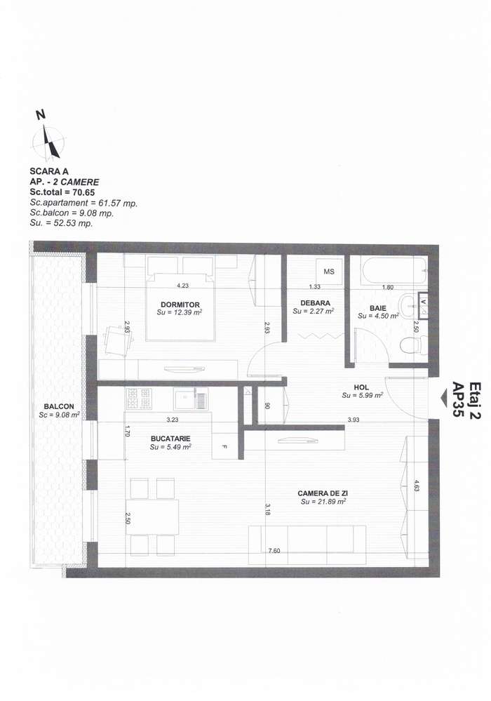 Centro 2 - Apartament Nou, 2 camere, central-2