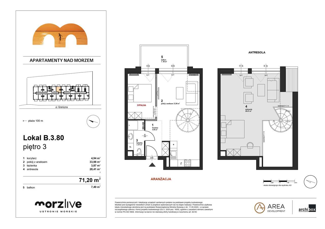 Przestronne mieszkanie przy plaży | Morzlive 4 pokoje | *NIŻSZA CENA!* - Pełny obrazek: 2/8