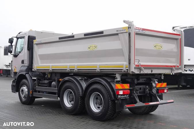 Renault KERAX 460 / 6x4 / CAMION BASCULANTE PE 3 FETE / MEILLER KIPPER / LANDER - 14