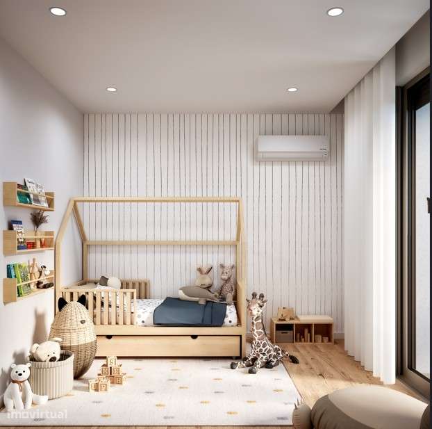 T1 Novo com Varanda (6m2) e 2 lugares de garagem em Canidelo-9