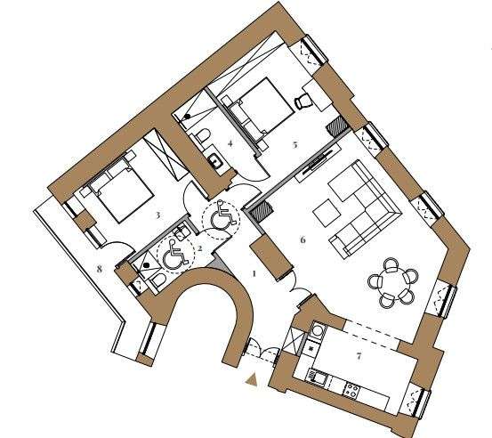 Apartament w centrum Krakowa - Pełny obrazek: 2/20