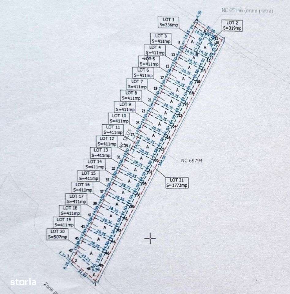 Teren pentru Locuinta 411 MP Comuna Berceni - Stadion - Imagine principală: 2/5