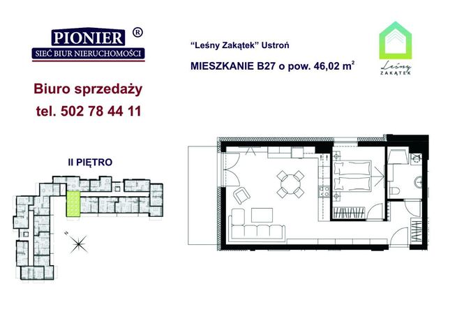 B27- apartament u podnórza Lipowskiego Gronia