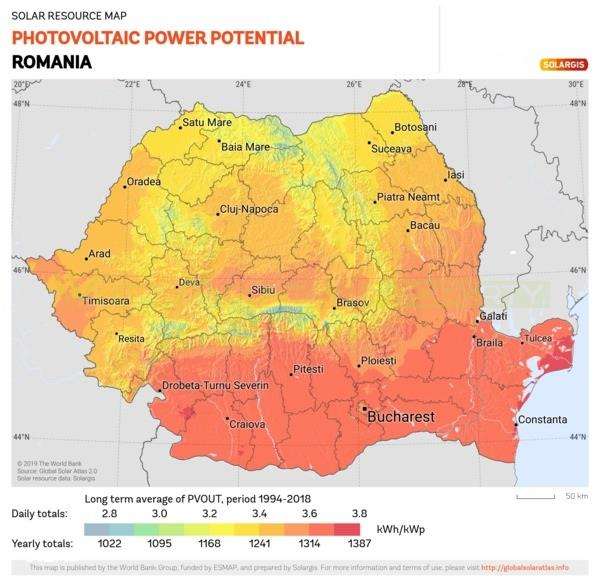 Proiect fotovoltaic, 54.945 MWp, RTB, vestul  Romaniei., potential 220 - Imagine principală: 2/3