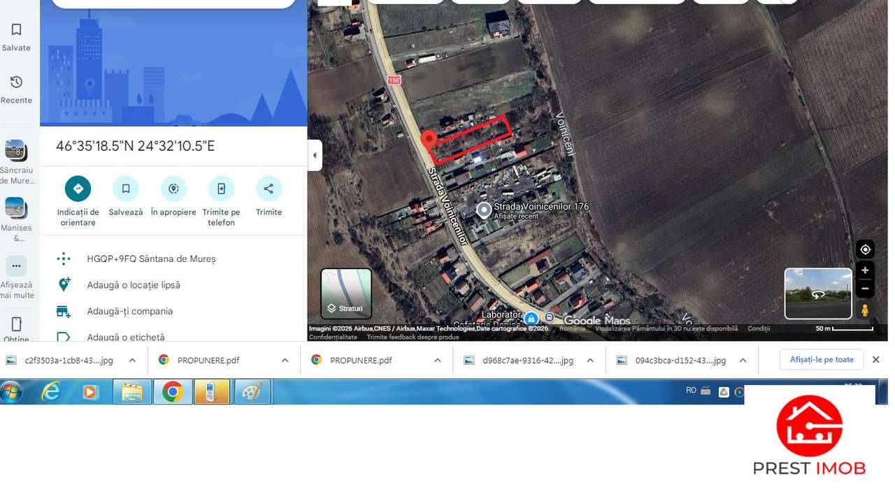 Teren intravilan de vanzare, 1150 mp ,str. Voinicenilor, Targu Mures-1