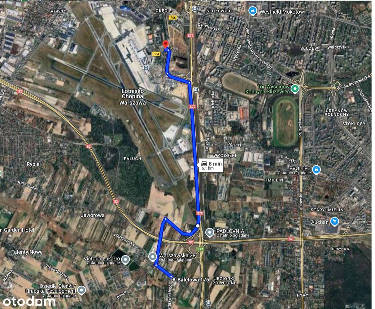 Działka komercyjna 1500-5000m2 Ursynów przy S7, parking - Pełny obrazek: 4/10