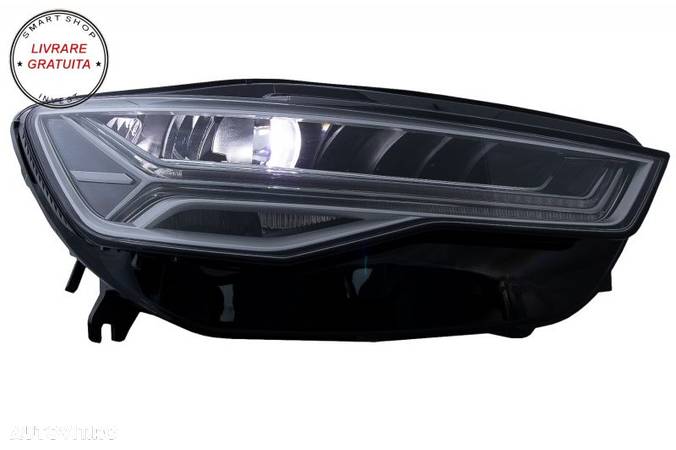 Bara Fata cu Faruri Full LED Semnalizare Dinamica Secventiala Audi A6 4G (2011-201- livrare gratuita - 14