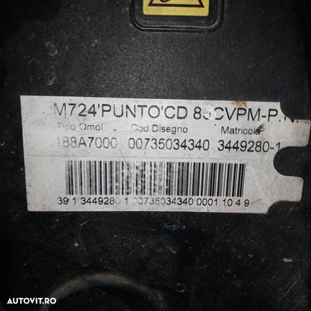 Motor Fiat Punto II, 1.9 JTD, 1999 - 2004 • Cod Motor: 188A7000 | Clinique Car - 6