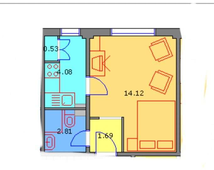 Garsoniera de 23 mp in bloc reabilitat | Pantelimon-4