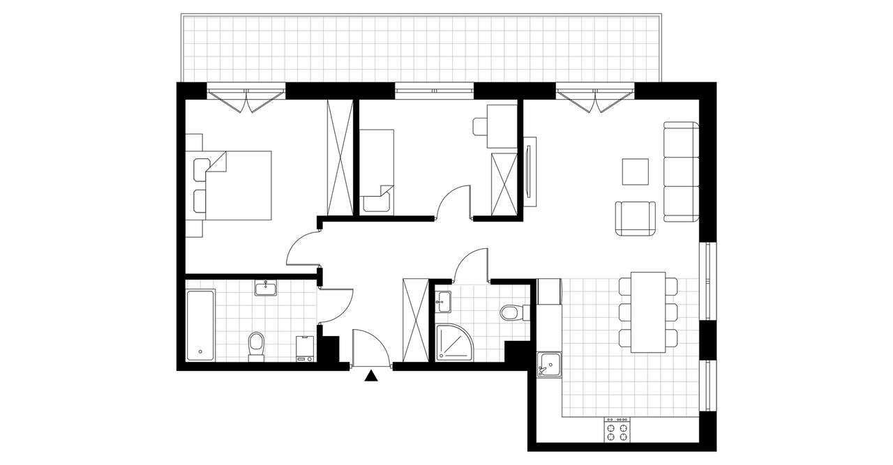 3-pokojowe mieszkanie 70m2 + balkon Bez Prowizji - Pełny obrazek: 3/7