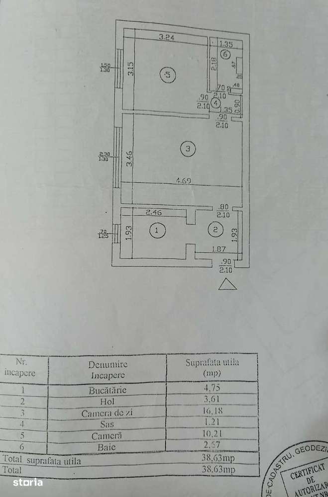 Apartament 2 camere, Mircea cel Batran, 62.990 EURO - cel mai MIC PRET-5