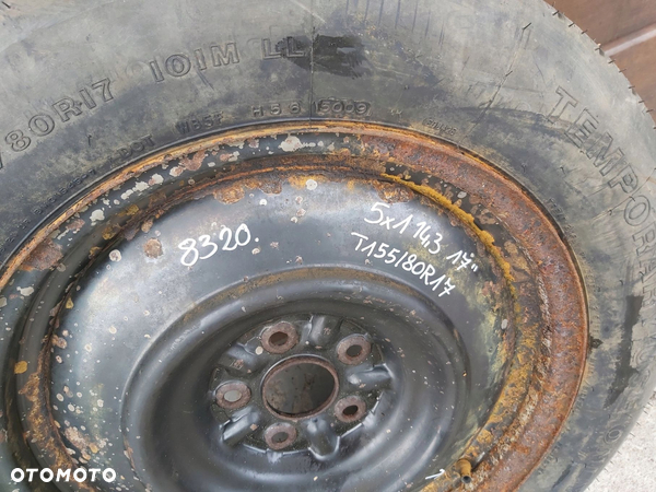 TOYOTA SIENNA 11- dojazdówka koło zapasowe 155/80 R17 dojazdowe - 3