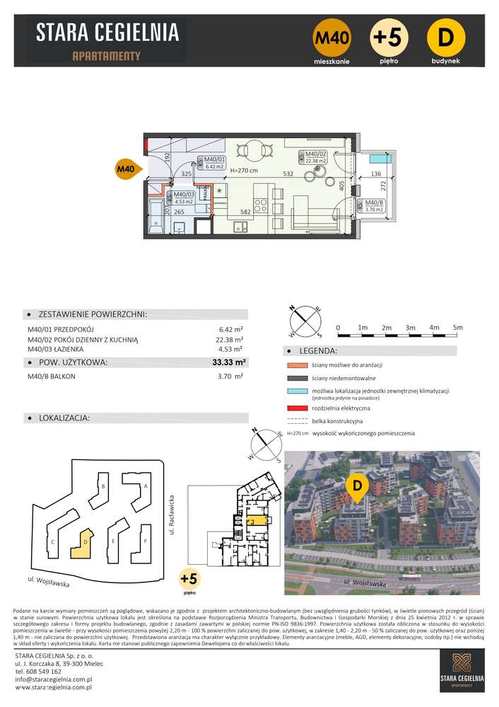 Stara Cegielnia Mielec | mieszkanie 1-pok. | D_M40 - Pełny obrazek: 2/9