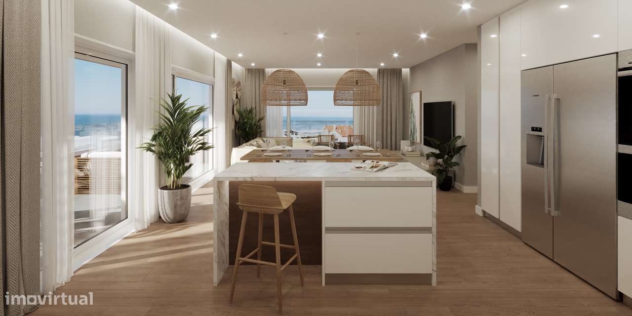 Apartamento T3 com vista mar em condomínio de luxo-Santa Cruz infinity - Grande imagem: 4/37