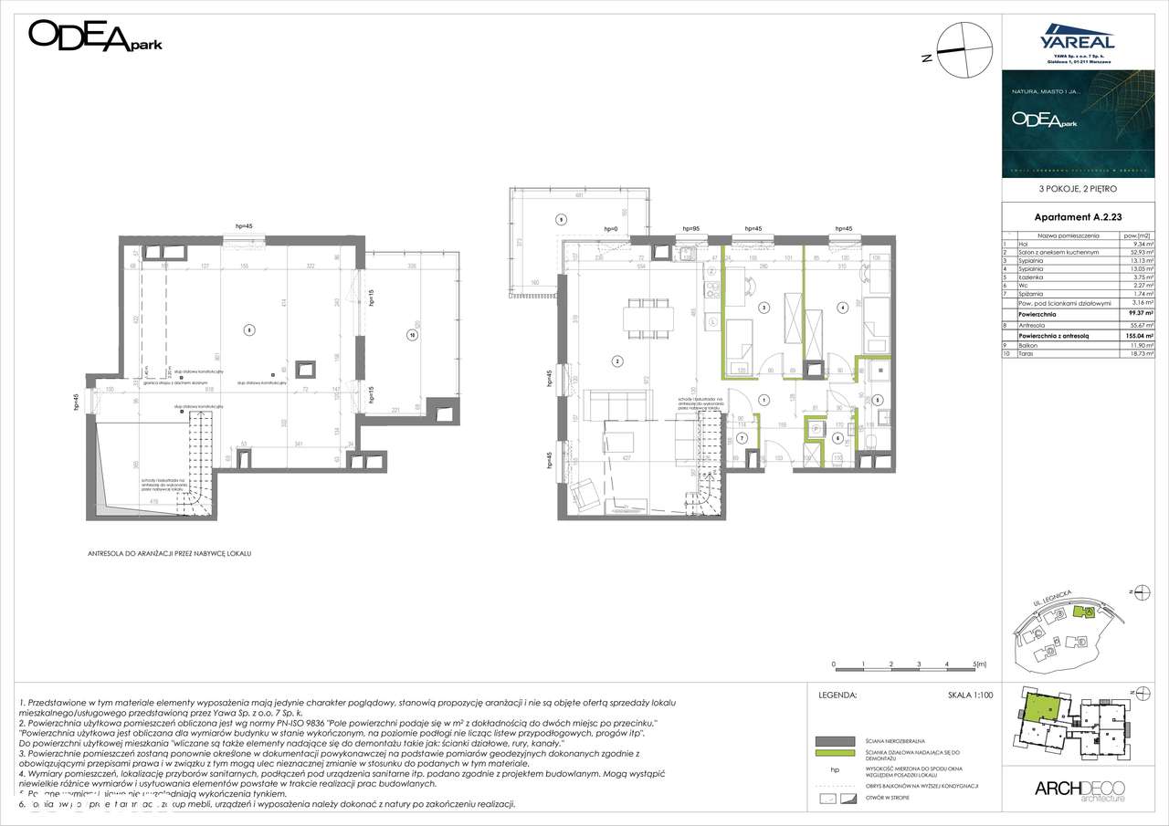 5-pokojowe mieszkanie 99m2 + taras Bez Prowizji - Pełny obrazek: 2/9