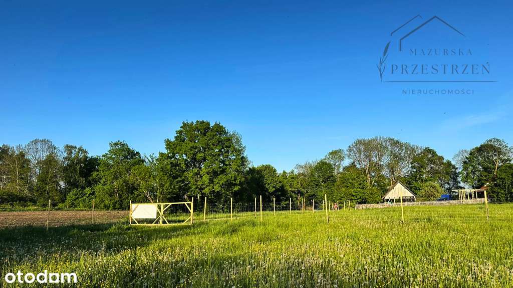 Działka blisko jeziora z projektem domu  |  Mazury