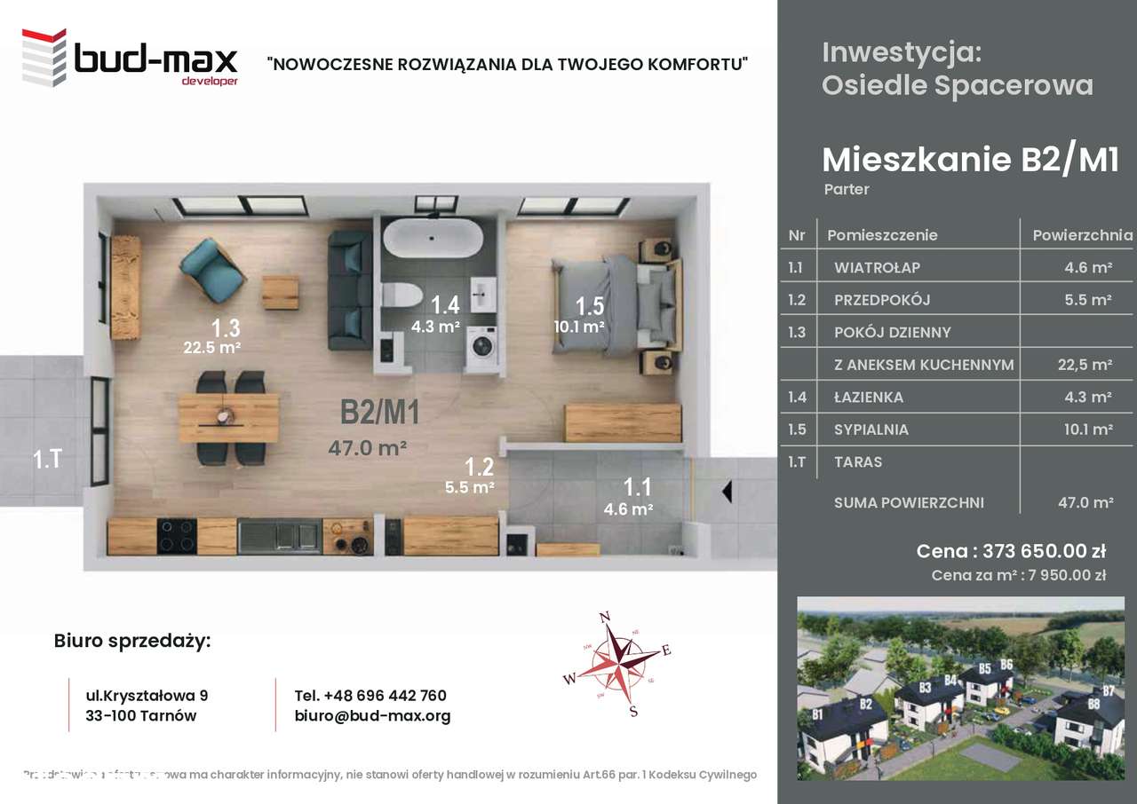 Nowe mieszkanie Tarnów ul Spacerowa - Pełny obrazek: 4/9