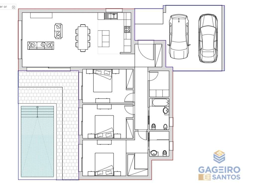 Moradia T3, com piscina, em construção a 4 km da baía de São Martin...-12