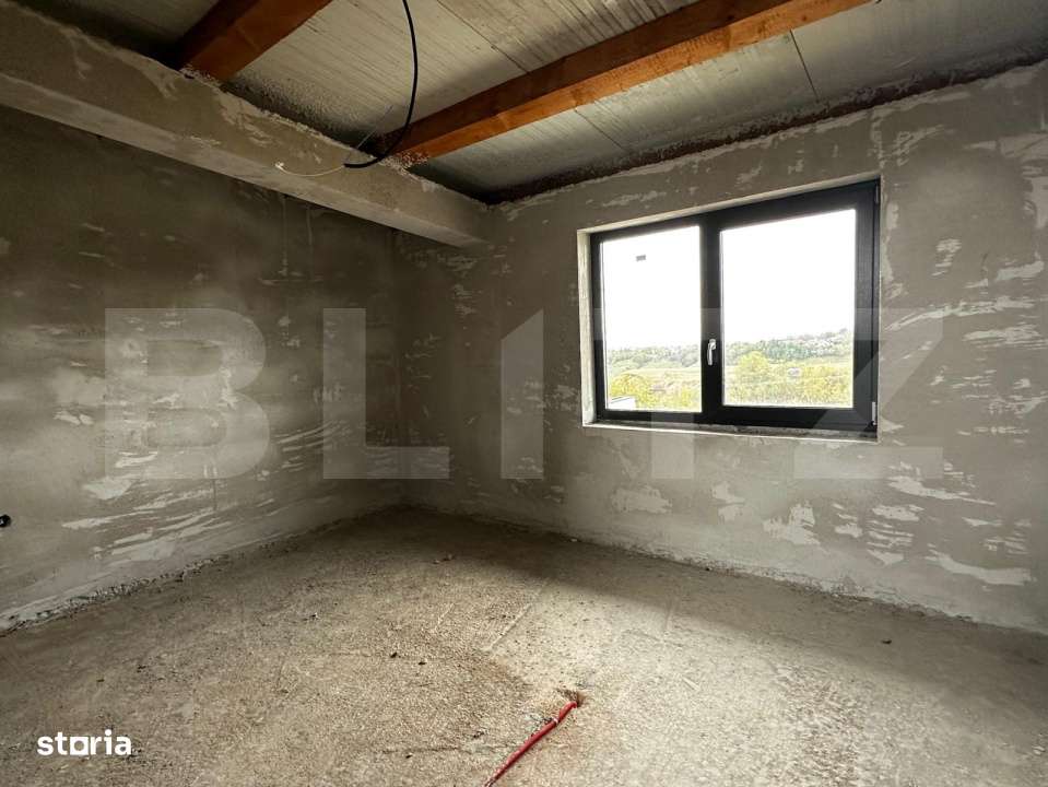 Casa noua la rosu, tencuita interior, cu teren generos si garaj dublu! - Imagine principală: 4/8