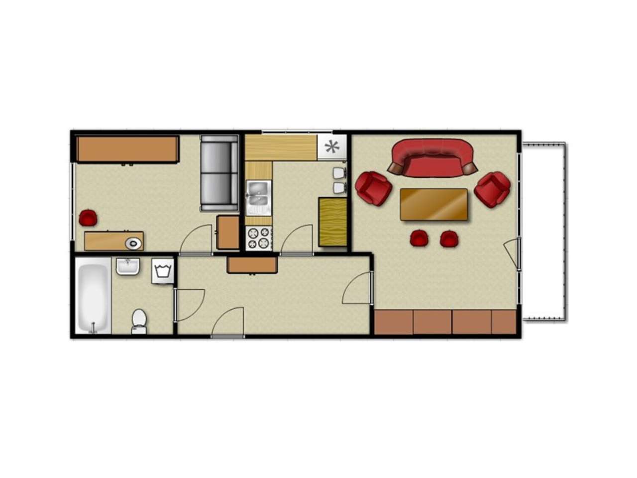 Dwa pokoje Narutowicza 8/10-8