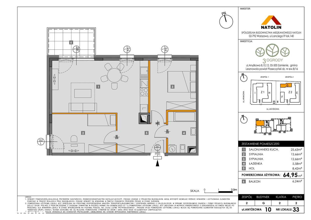 kompaktowe 3-pok. mieszkanie 10_33 - Pełny obrazek: 2/7