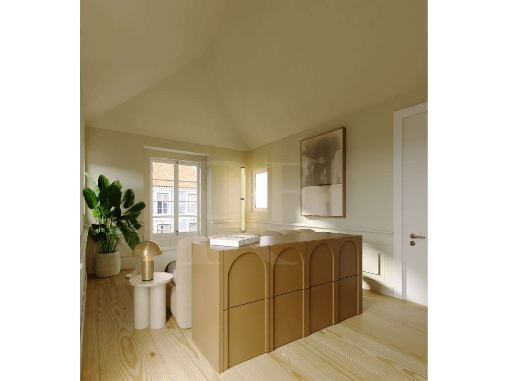 Penthouse T3 duplex com terraço e vistas sobre Lisboa - Grande imagem: 5/9