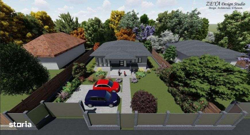 Teren autorizat, 500 mp, front stradal 18,41 ml Tureni-0