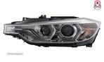 Faruri Angel Eyes LED DRL compatibil cu BMW Seria 3 F30 F31 Sedan Touring LCI (2015-2019) Crom Tuni - 2