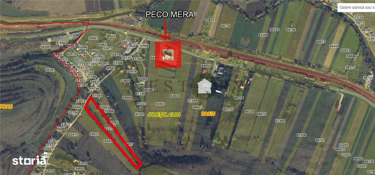 Teren intravilan de vanzare,2900mp,Mera-Baciu, 3 unitati locative!-0