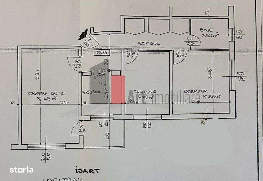 Apartament 3 camere Titan-Salajan