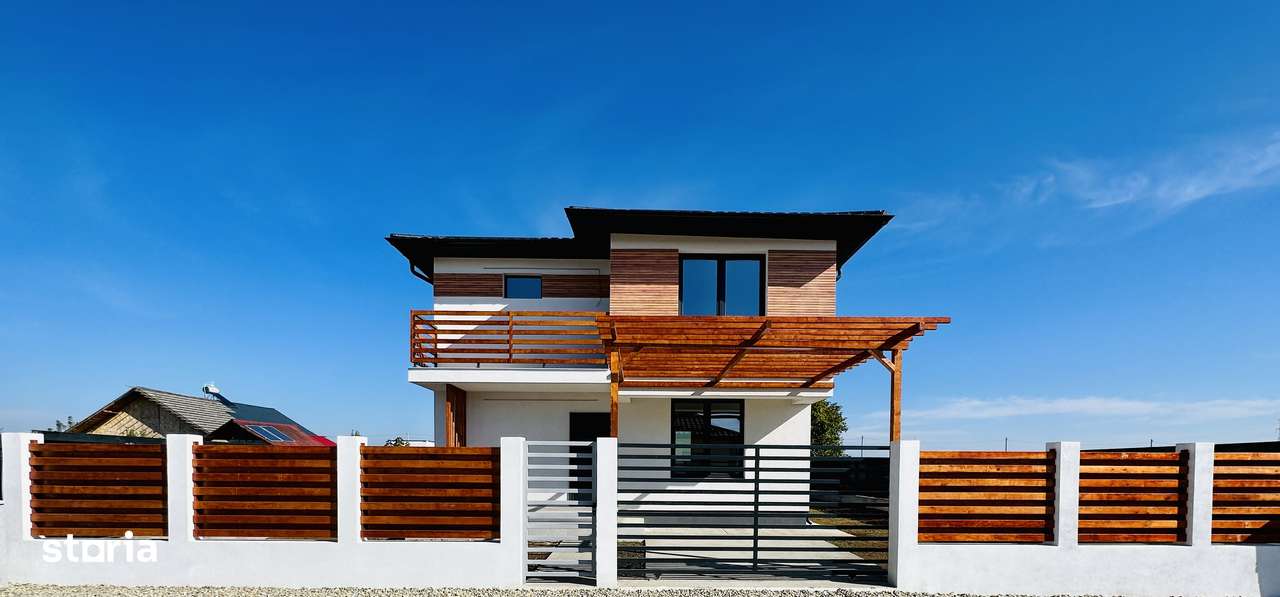 Casă modernă de vânzare- 4 camere  în Comuna Berceni – teren 350 mp - Imagine principală: 4/17