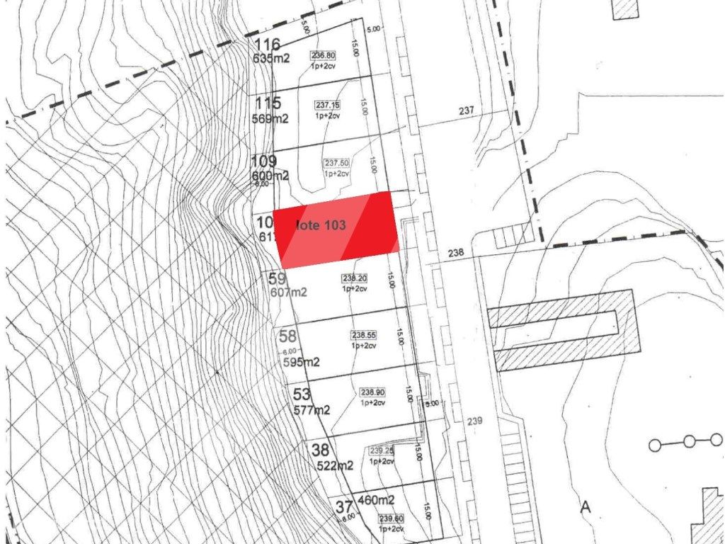 Lote para construção de moradias.