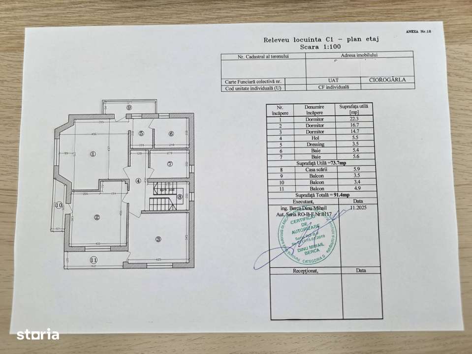 Vila spatioasa in Ciorogarla, teren 656 mp, mansarda 80 mp-16