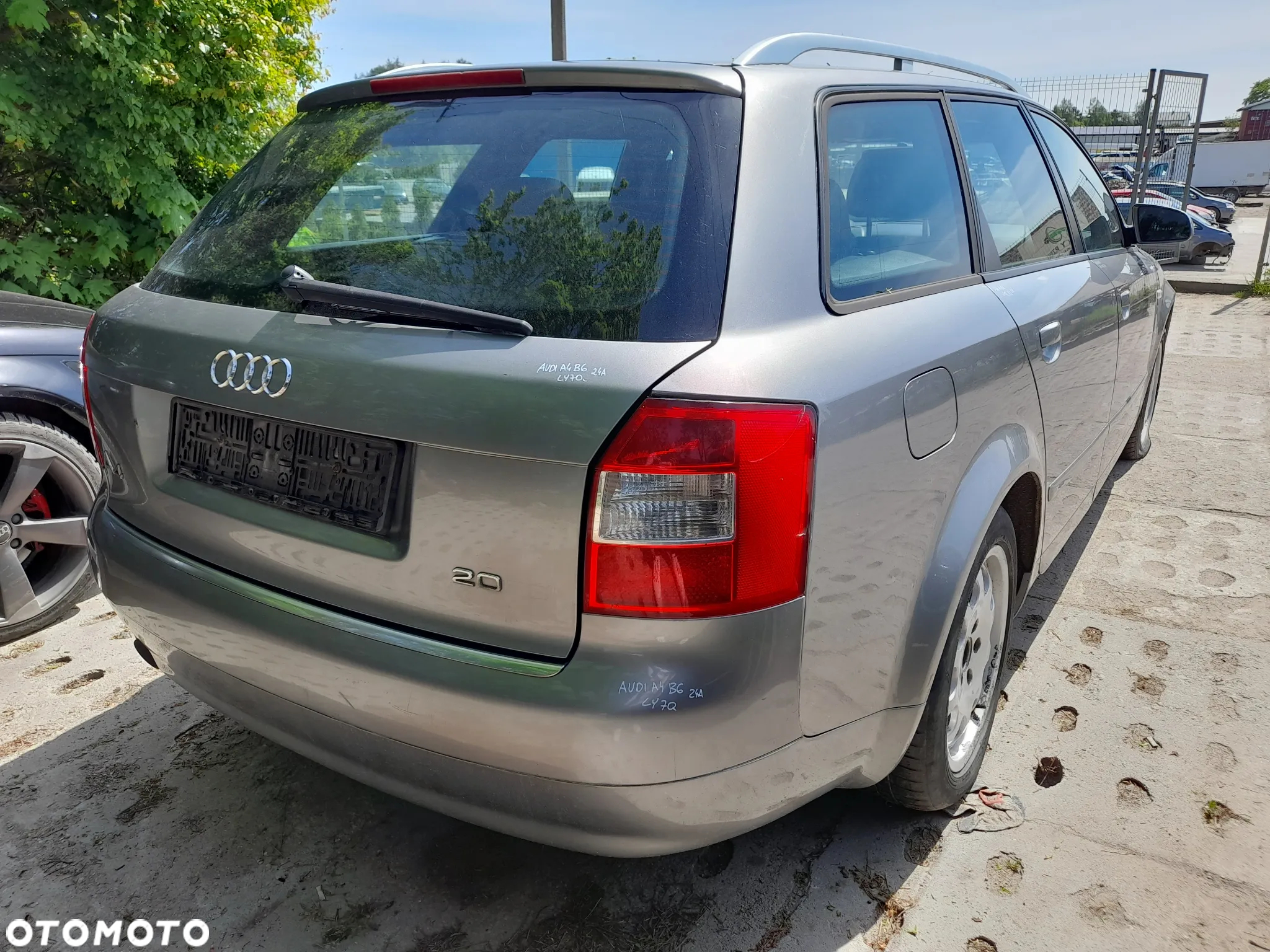 AUDI A4 B6 DRZWI PRAWY TYŁ PRAWE TYLNE LY7Q - 12