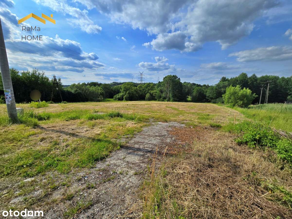 Działka usługowa 7000m2 , wjazd z drogi powiatowej-6