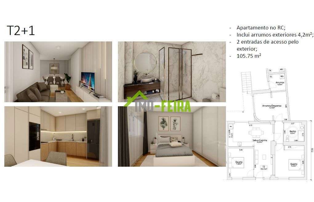 Apartamento T2 + 1-7