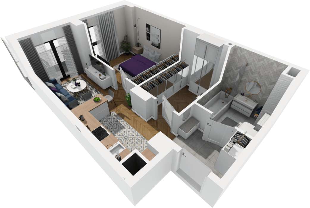 Okazja| 2pok. 42m2 | GARDEROBA | Duży balkon | Szybki termin | Rabaty - Pełny obrazek: 5/11