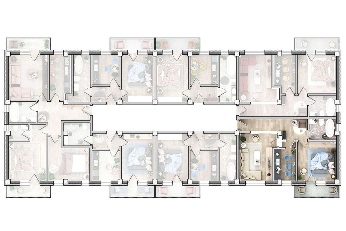 ASTORIA RESIDENCE Apartament 2 camere D 50 m et 1 Lunca Cetatuii - Imagine principală: 4/14