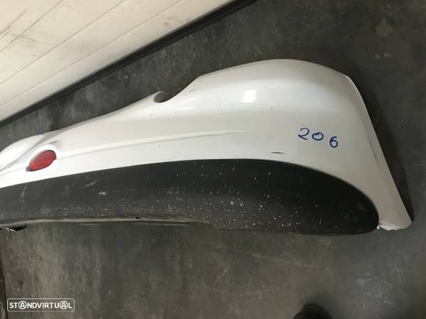 PARACHOQUES / PARA CHOQUES TRAS PEUGEOT 206 (CINZENTO) (BRANCO) - 6