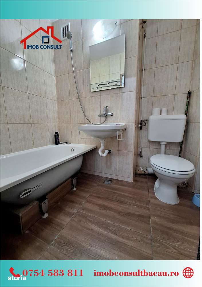 DE NERATAT! Apartament 2 camere – etaj 1, zona Milcov, Bacău! CE1394-7