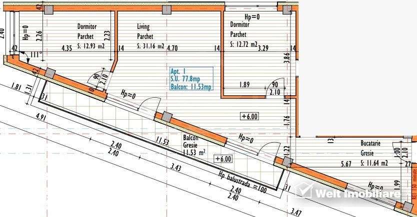 Apartament 3 camere | Confort sporit | Grigorescu | zona str. Eremia G - Imagine principală: 2/5