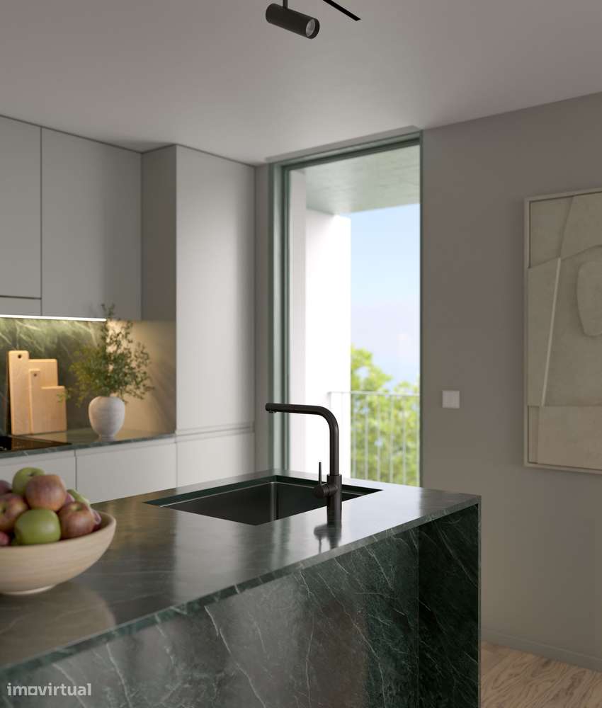 Apartamento T2 novo c/ Varanda , L. Garagem e Arrumos - Próximo do mar - Grande imagem: 3/12